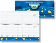 Tisch-Querkalender Modell Compact O - neutral -
