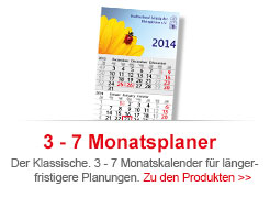 3 - 7 Monatsplaner