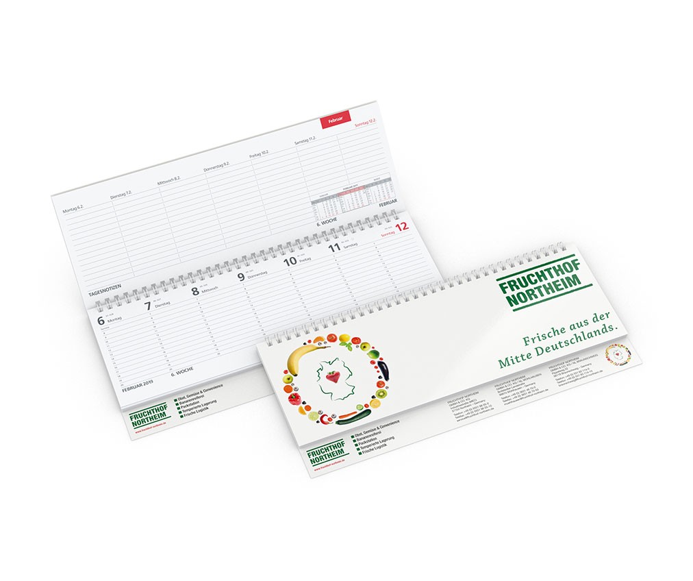 Tisch-Querkalender Modell Tempo - Tisch-Querkalender - Tischkalender