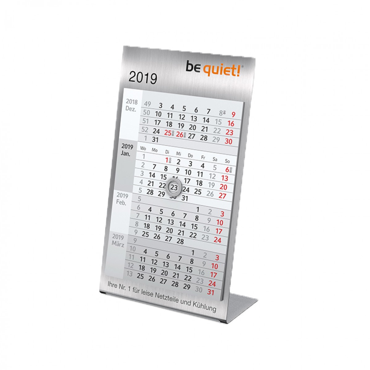 Tischkalender Modell Desktop Vier Steel