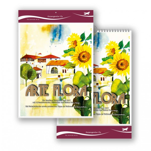 Bildkalender Modell Arte Flora