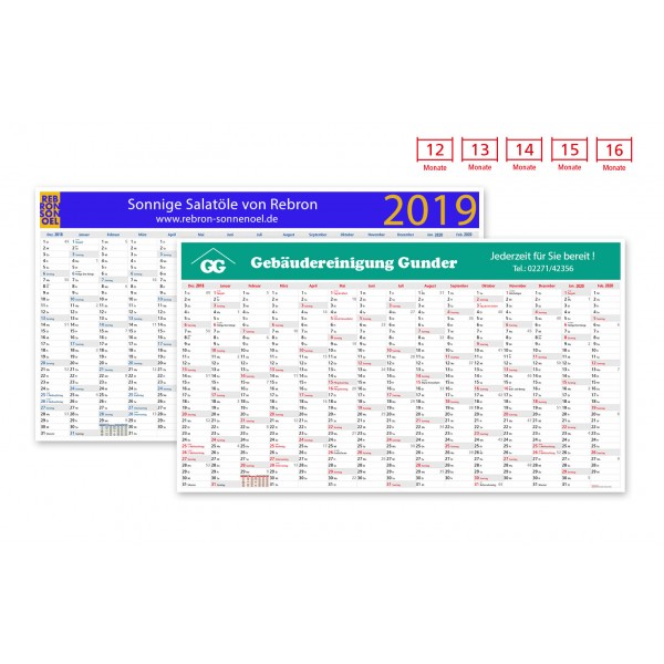 Plakatkalender Modell Everest Wide