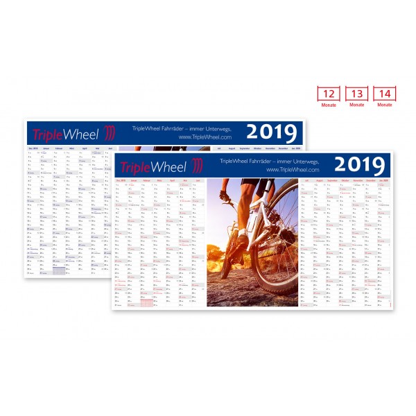 Plakatkalender Modell Everest Ad Wide