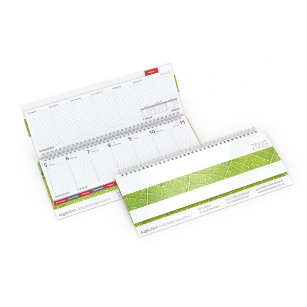 Tisch-Querkalender Modell Tempo Register