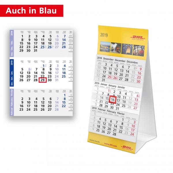 Tischkalender Modell Mini Drei